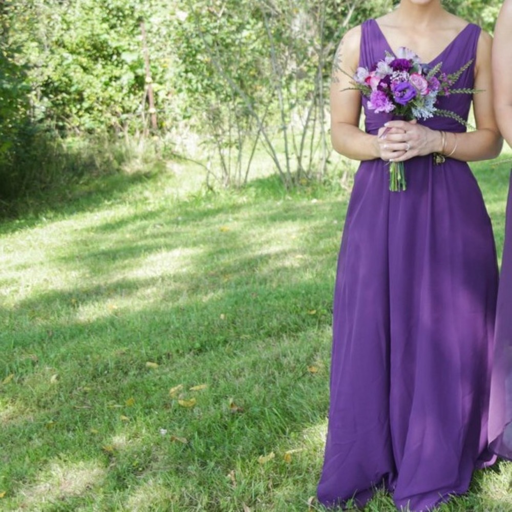 Plum Wedding Way bridesmaid dress